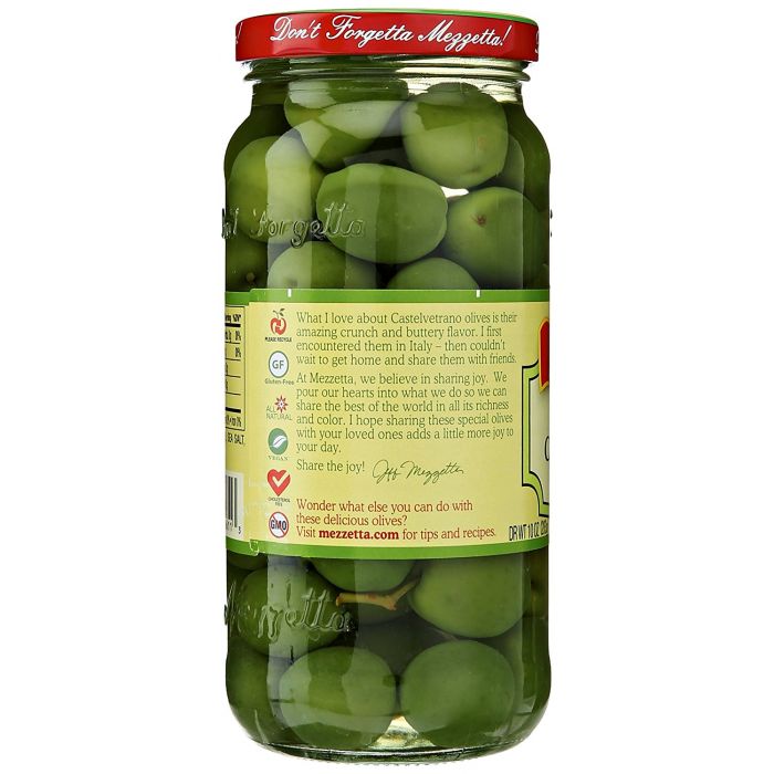 MEZZETTA: Italian Castelvetrano Whole Green Olives, 10 oz