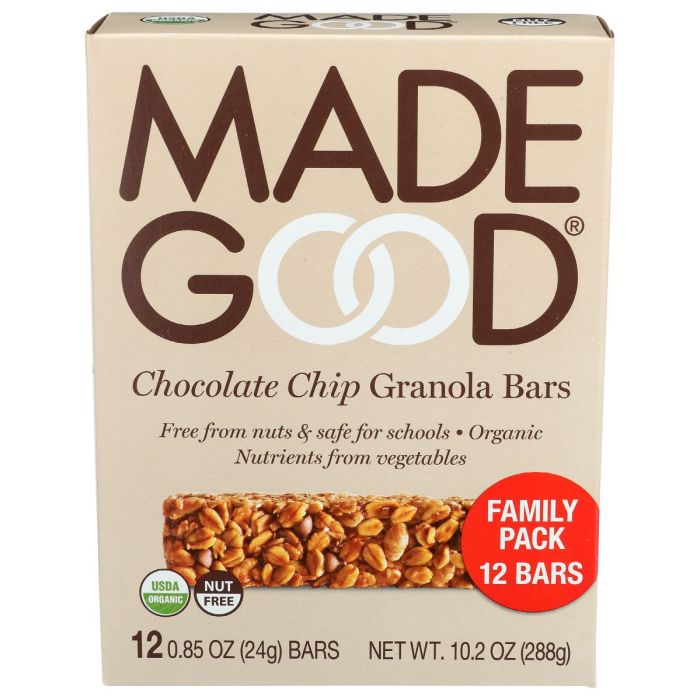 MADEGOOD: Chocolate Chip Granola Bars, 12 pk