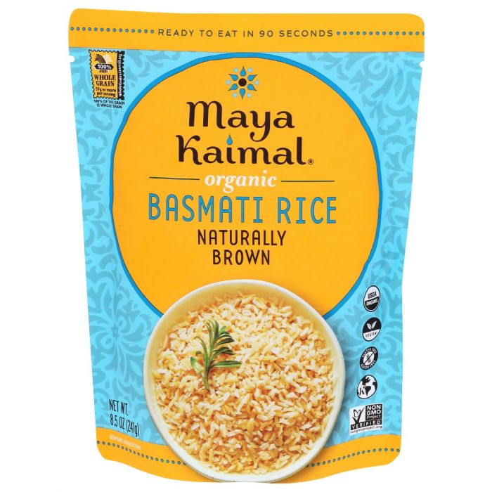 MAYA KAIMAL: Rice Basmati Naturally Brown, 8.5 oz