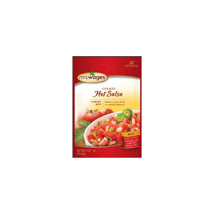 MRS WAGES: Hot Salsa Tomato Mix, 4 oz