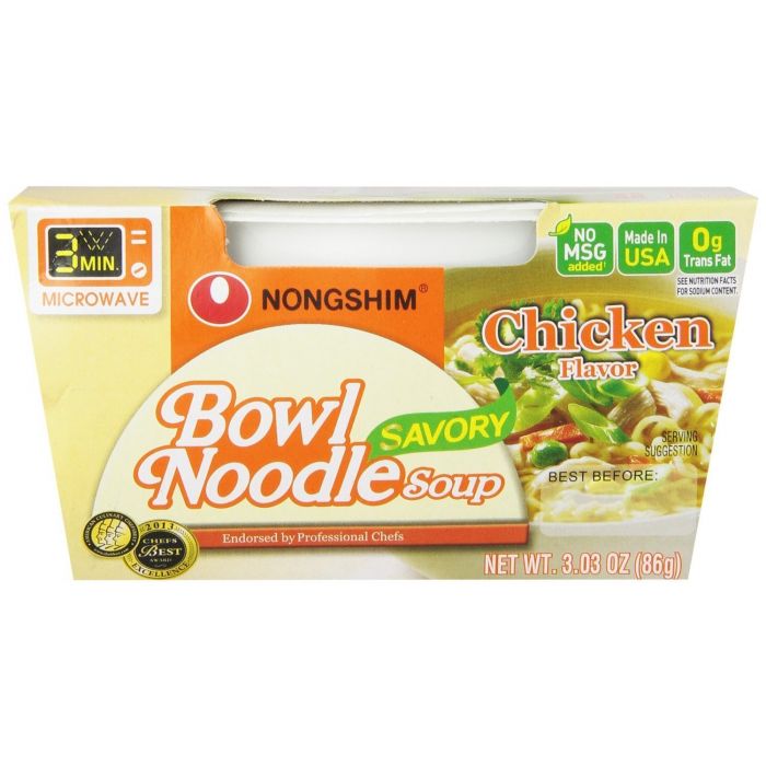 NONG SHIM: Savory Chicken Bowl, 3.03 oz