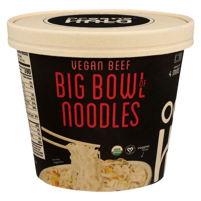 OCEANS HALO: Vegan Beef Big Noodle Bowl, 4.02 oz