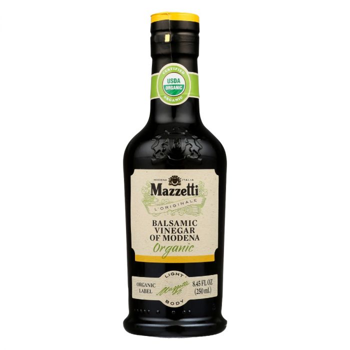 MAZZETTI: Organic Label Balsamic Vinegar of Modena, 8.45 oz