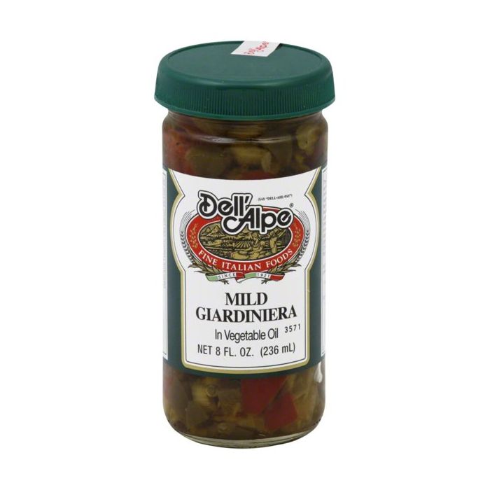 DELL ALPE: Mild Giardiniera In Vegetable Oil, 8 oz