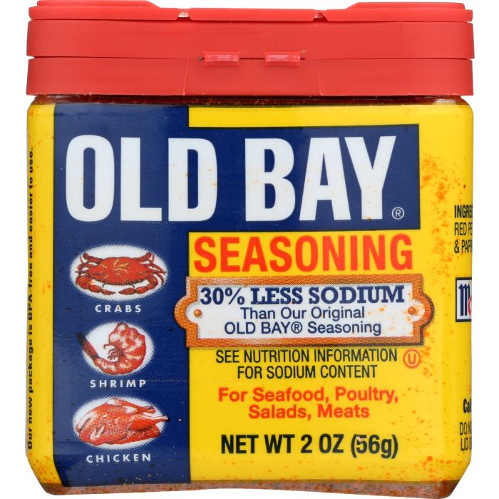 OLD BAY: 30 Percent Less Sodium Seasoning, 2 oz