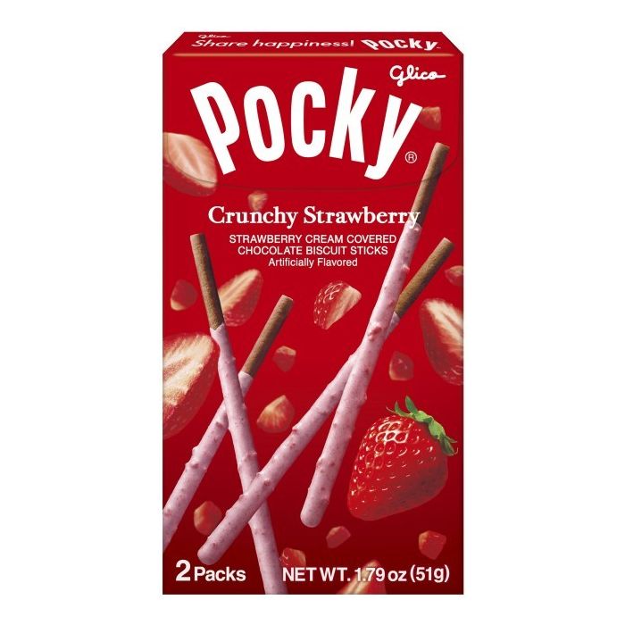 GLICO: Pocky Crunchy Strawberry, 1.79 oz