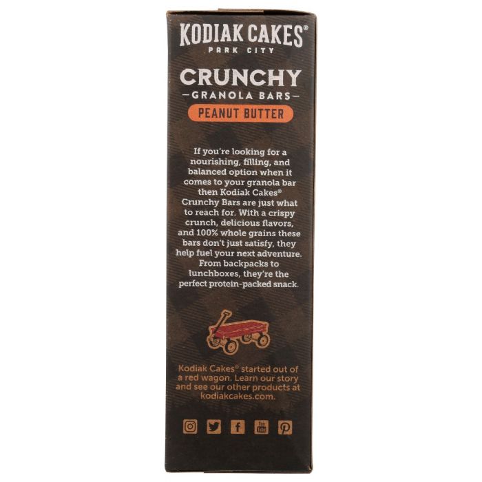 KODIAK: Peanut Butter Crunchy Granola Bars, 9.5 oz