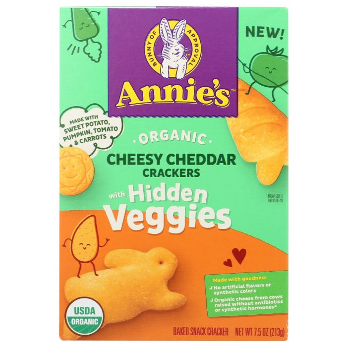 ANNIES HOMEGROWN: Cracker Veggie Cheese Org, 7.5 oz