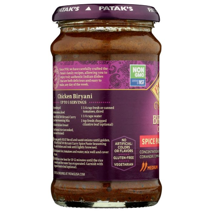 PATAKS: Biryani Spice Paste, 10 oz