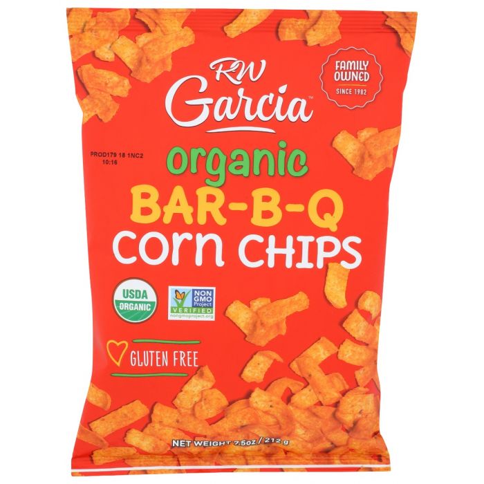 RW GARCIA: Organic Barbq Corn Chips, 7.5 oz