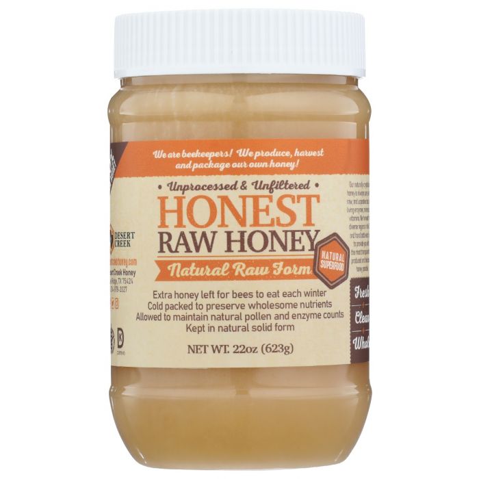 DESERT CREEK HONEY LLC: Honest Raw Honey, 22 fo