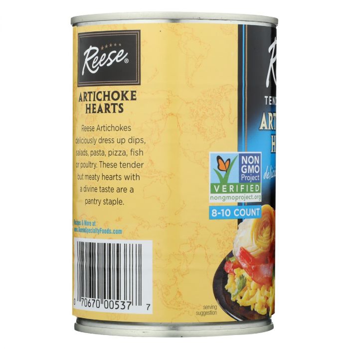 REESE: Tender Small Artichoke Hearts, 14 oz