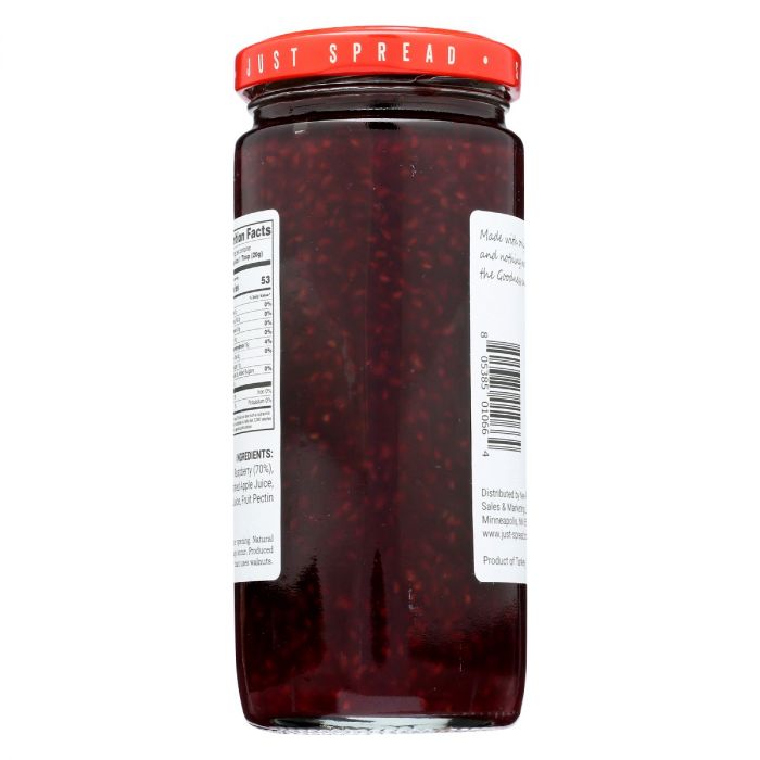 JUST SPREAD: Raspberry Fruit Preserve, 10 oz