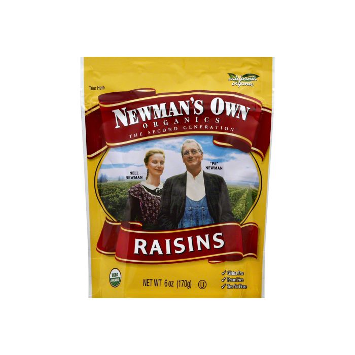 NEWMANS OWN ORGANIC: Raisins Organic Zipbag, 6 oz