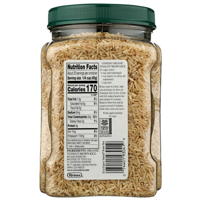 RICESELECT: Organic Texmati Brown Rice, 32 oz