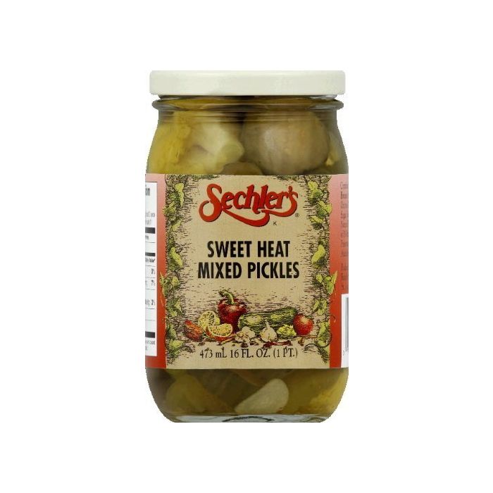 SECHLERS: Sweet Heat Mixed Pickles, 16 oz