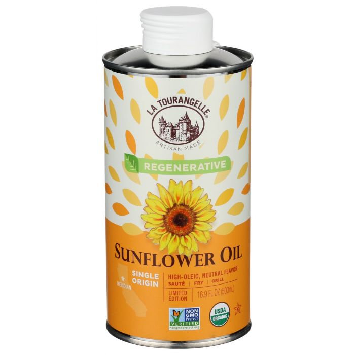 LA TOURANGELLE: Organic Regenerative Sunflower Oil, 500 ml