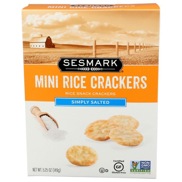 SESMARK: Simply Salted Mini Rice Crackers, 5.25 oz