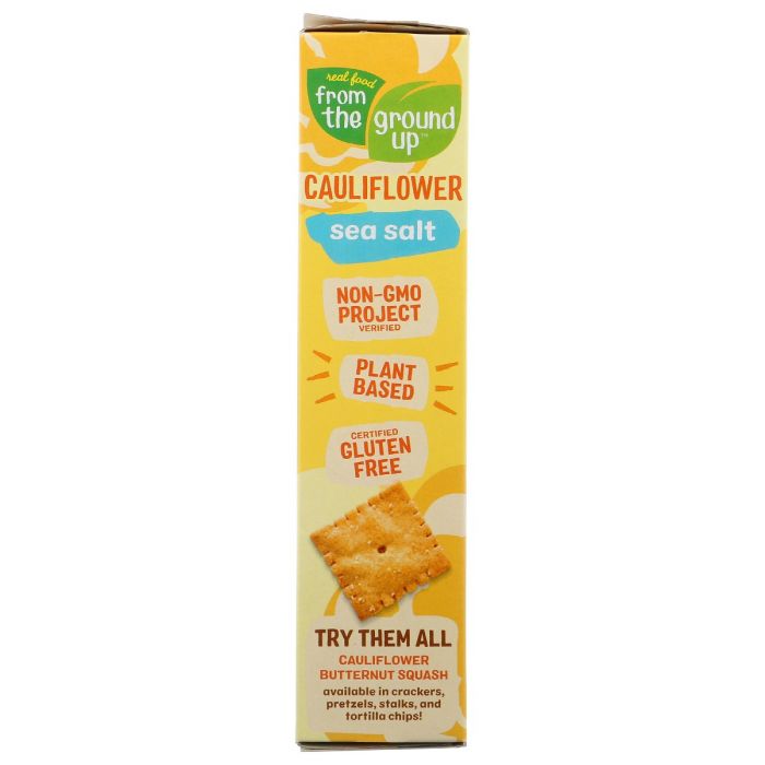 FROM THE GROUND UP: Sea Salt Cauliflower Crackers, 4 oz