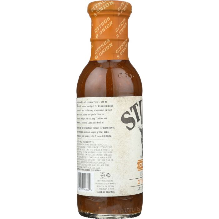 STUBBS: Citrus And Onion Chicken Marinade, 12 oz