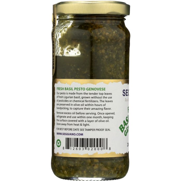 SEGGIANO: Fresh Basil Pesto, 7.1 oz