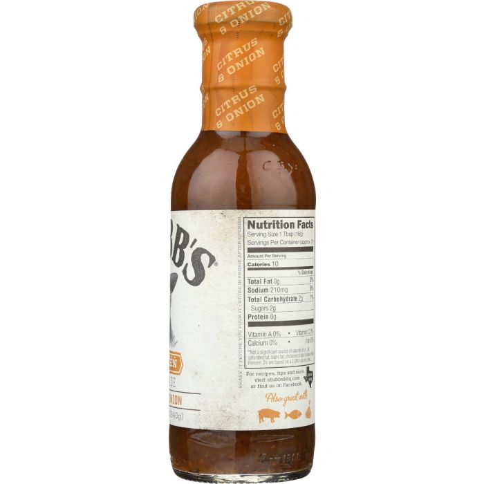 STUBBS: Citrus And Onion Chicken Marinade, 12 oz