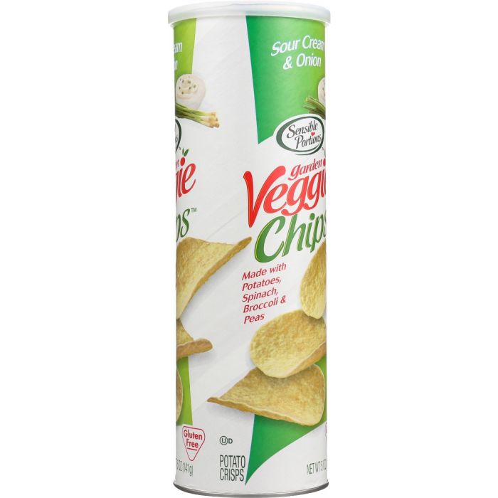 SENSIBLE PORTIONS: Sour Cream And Onion Garden Veggie Chips, 5 oz