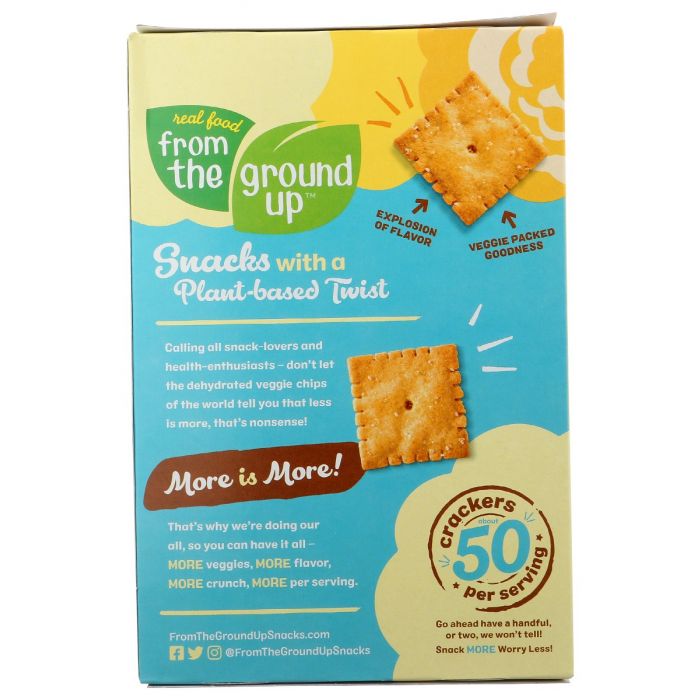 FROM THE GROUND UP: Sea Salt Cauliflower Crackers, 4 oz