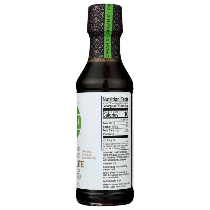 SAN J: Tamari Lite Soy Sauce, 10 oz