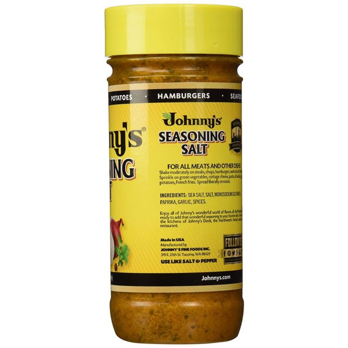 JOHNNYS FINE FOODS: Seasoning Salt, 16 oz