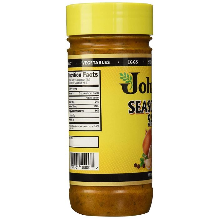 JOHNNYS FINE FOODS: Seasoning Salt, 16 oz