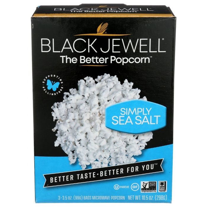 BLACK JEWELL: Popcorn Micro Sea Salt, 10.5 oz