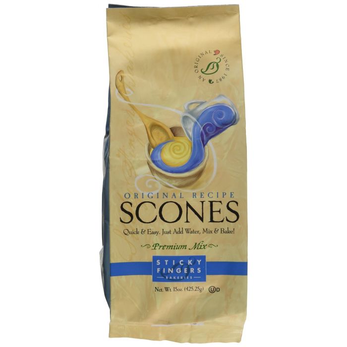 STICKY FINGERS: Bakeries Premium Scones Mix Original Recipe, 15 Oz