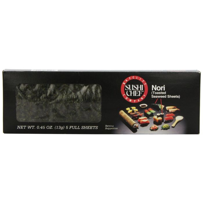 SUSHI CHEF: Nori Toasted Seaweed Sheets, 0.45 oz