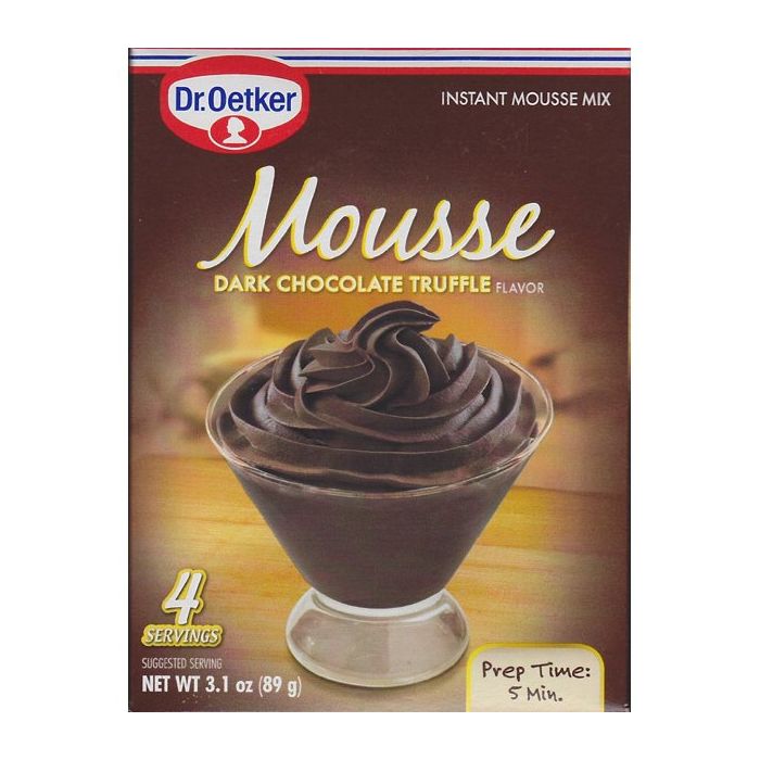 DR OETKER: Dark Chocolate Truffle Mousse Supreme, 3.1 oz