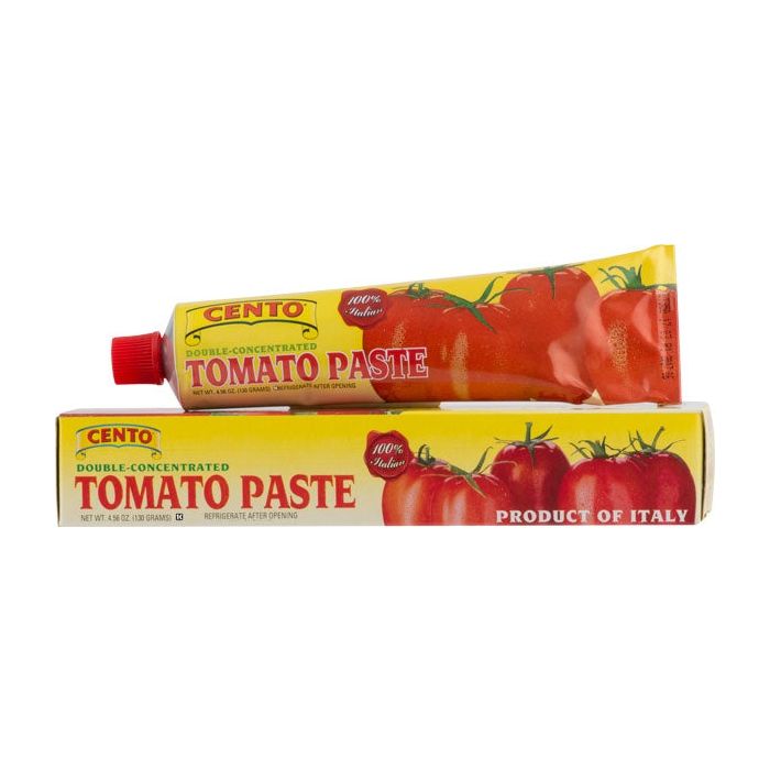 CENTO: Double Concentrated Tomato Paste Tube, 4.56 oz