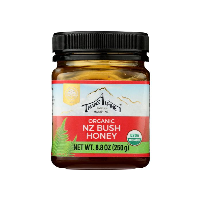 TRANZALPINE: Organic Nz Bush Honey, 8.8 oz