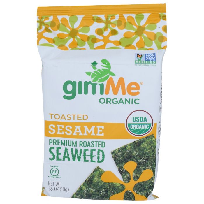 GIMME: Premium Organic Seaweed Toasted Sesame, 0.35 oz