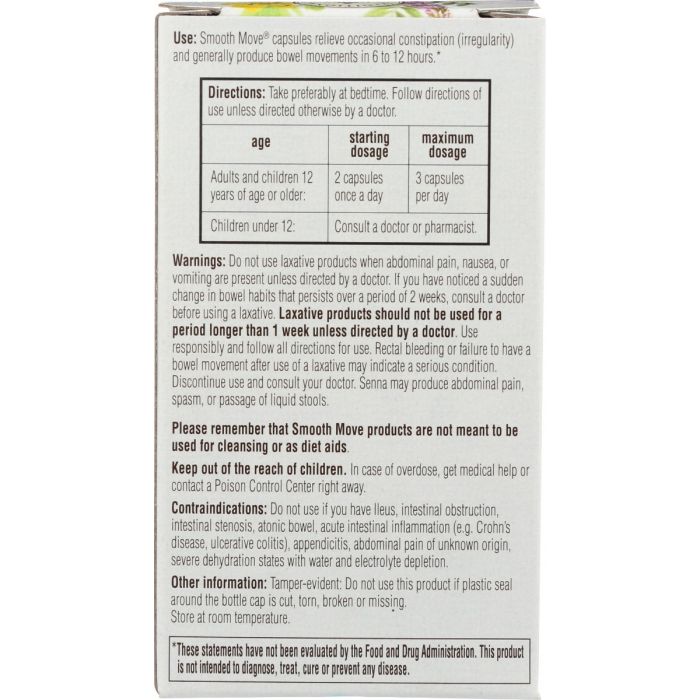 TRADITIONAL MEDICINALS: Smooth Move Senna Extract, 50 cp