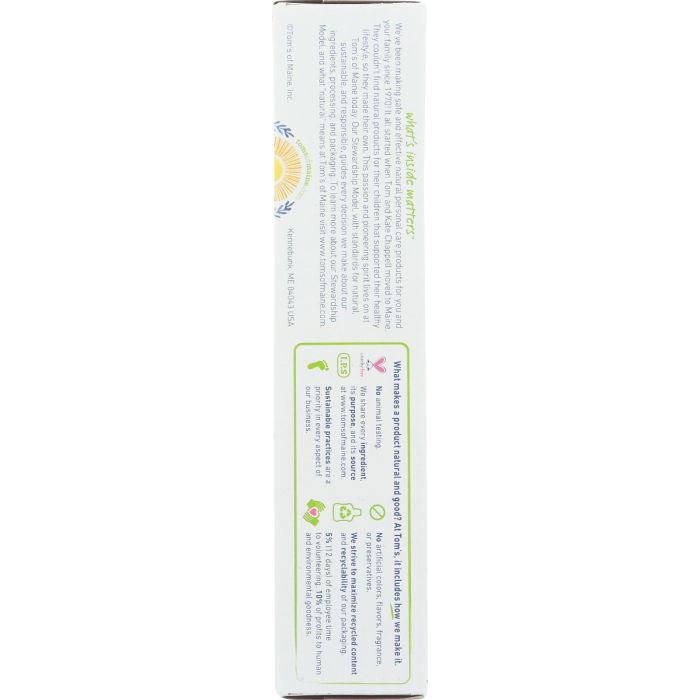 TOMS OF MAINE: Whole Care Peppermint Toothpaste, 4 oz