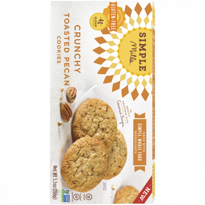 SIMPLE MILLS: Crunchy Toasted Pecan Cookies, 5.5 oz