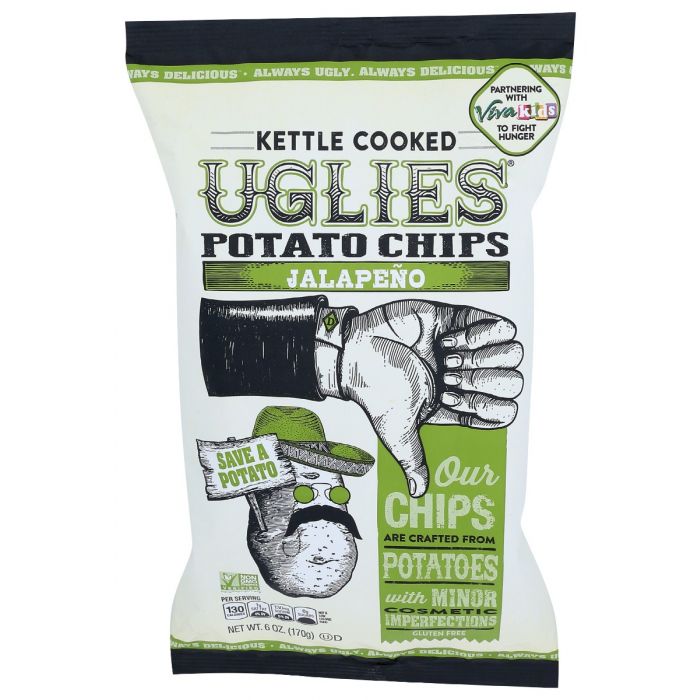 UGLIES: Jalapeno Potato Chips, 6 oz