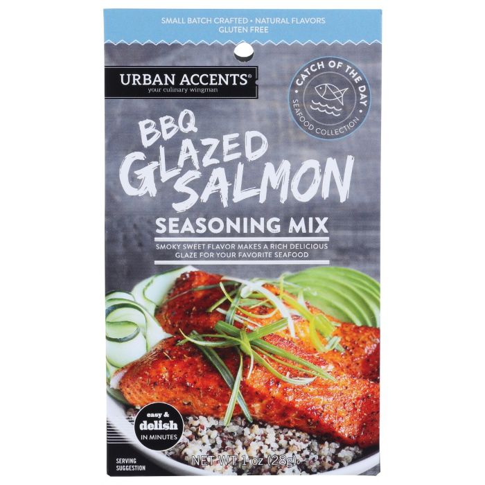 URBAN ACCENTS: Bbq Glazed Salmon Seasoning, 1 oz