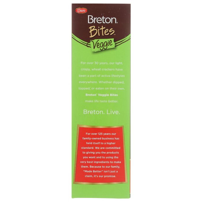 DARE: Breton Veggie Bites Crackers, 8 oz