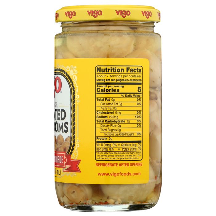 VIGO: Marinated Mushrooms, 12 oz