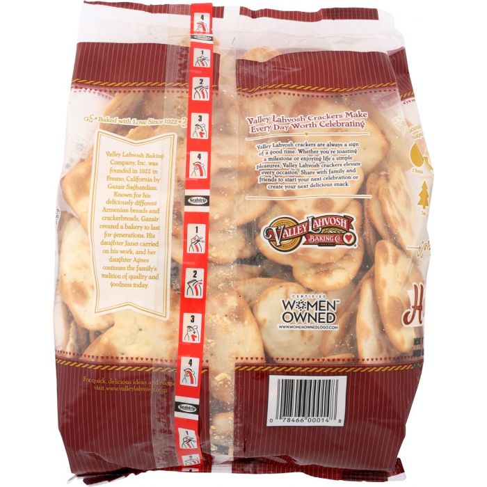 VALLEY LAHVOSH: Hearts Crackers Value Size, 16 oz