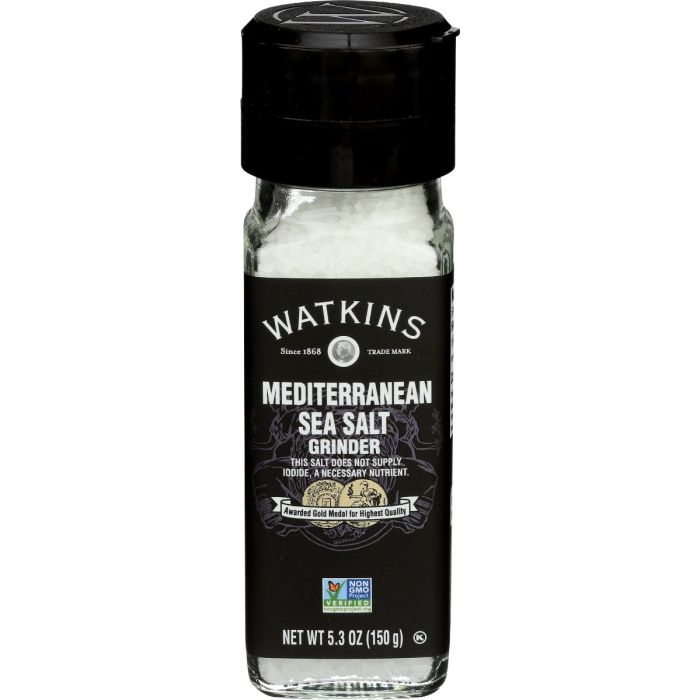 WATKINS: Mediterranean Sea Salt Grinder, 5.3 oz