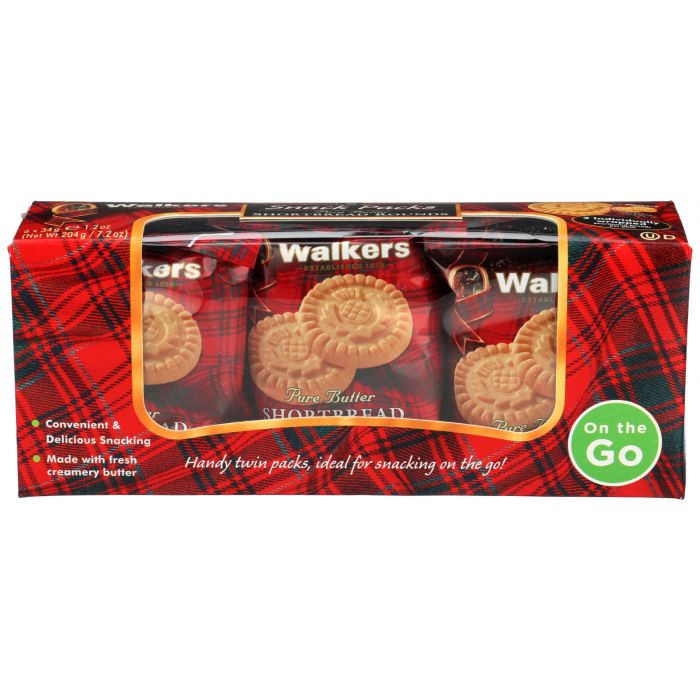 WALKERS: Shortbread Snack Pack, 7.2 oz