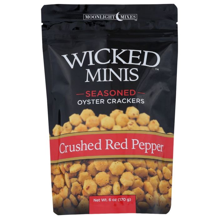 WICKED MIX: Seasoned Oyster Crackers Crushed Red Pepper, 6 oz