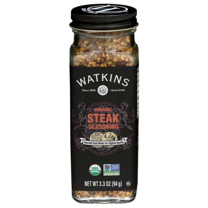 WATKINS: Organic Steak Seasoning, 3.3 oz